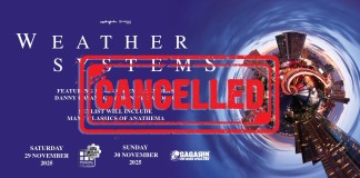 Ανακοίνωση για την ακύρωση των συναυλιών των WEATHER SYSTEMS Weather