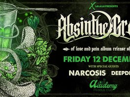 Absinthe Green LIVE @ Piraeus Club Academy, Παρασκευή 12 Δεκεμβρίου 2025 Absinthe