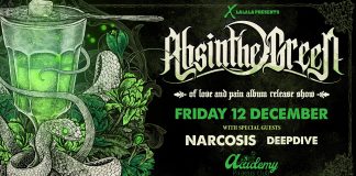 Absinthe Green LIVE @ Piraeus Club Academy, Παρασκευή 12 Δεκεμβρίου 2025 Absinthe