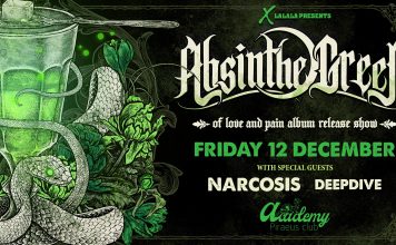 Absinthe Green LIVE @ Piraeus Club Academy, Παρασκευή 12 Δεκεμβρίου 2025 Absinthe