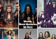 Weekly Metal Meltdown (22-28/11, AIRBOURNE, HALESTORM, GUS DRAX and more) Weekly 22-28