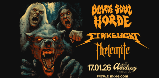 Οι Black Soul Horde παρουσιάζουν ζωντανά το νέο album μαζί με Strikelight και Thelemite στην Αθήνα Horde