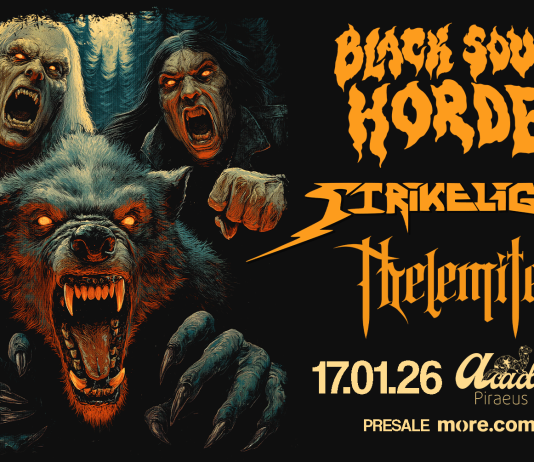 Οι Black Soul Horde παρουσιάζουν ζωντανά το νέο album μαζί με Strikelight και Thelemite στην Αθήνα Horde