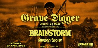 GRAVE DIGGER (“Tunes of war” special) – BRAINSTORM – BLAZON STONE: Live στην Αθήνα τον Απρίλιο!!! Grave Digger