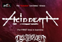 ACID DEATH: Ανανεωμένο και τελικό line-up των συναυλιών τους στην Ελλάδα Acid Dearth