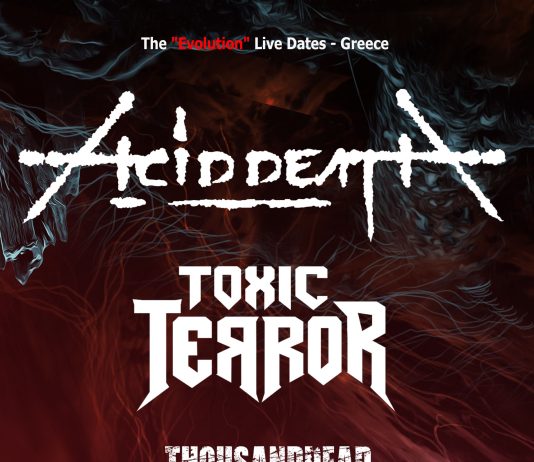 ACID DEATH – TOXIC TERROR – THOUSANDDEAD live στο Ηράκλειο