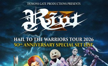 RIOT V: Ανακοινώθηκε tour στην Ελλάδα και την Κύπρο το Νοέμβριο Riot