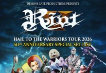 RIOT V: Ανακοινώθηκε tour στην Ελλάδα και την Κύπρο το Νοέμβριο