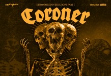 CORONER – DEPRESSIVE AGE – CRYPTIC SHIFT live στην Αθήνα!!! Coroner